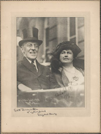 Photograph of Woodrow Wilson and Edith Bolling Wilson